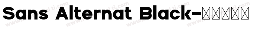 Sans Alternat Black字体转换